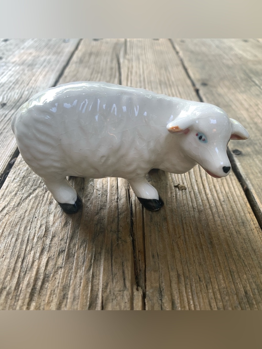 Vintage Ceramic Sheep Figurine